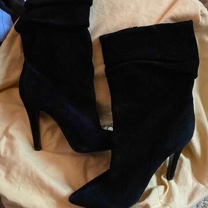 Black Suede Ankle Boots
